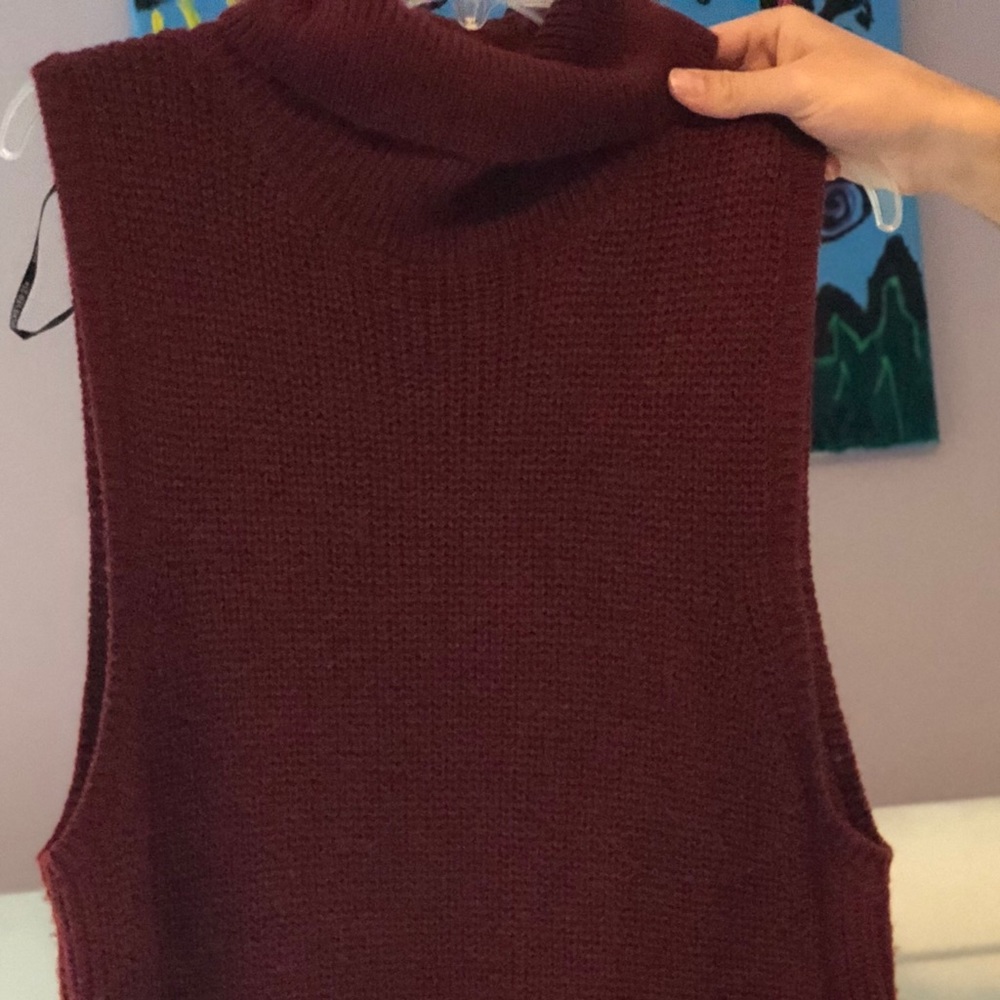 Knee length sweater dress